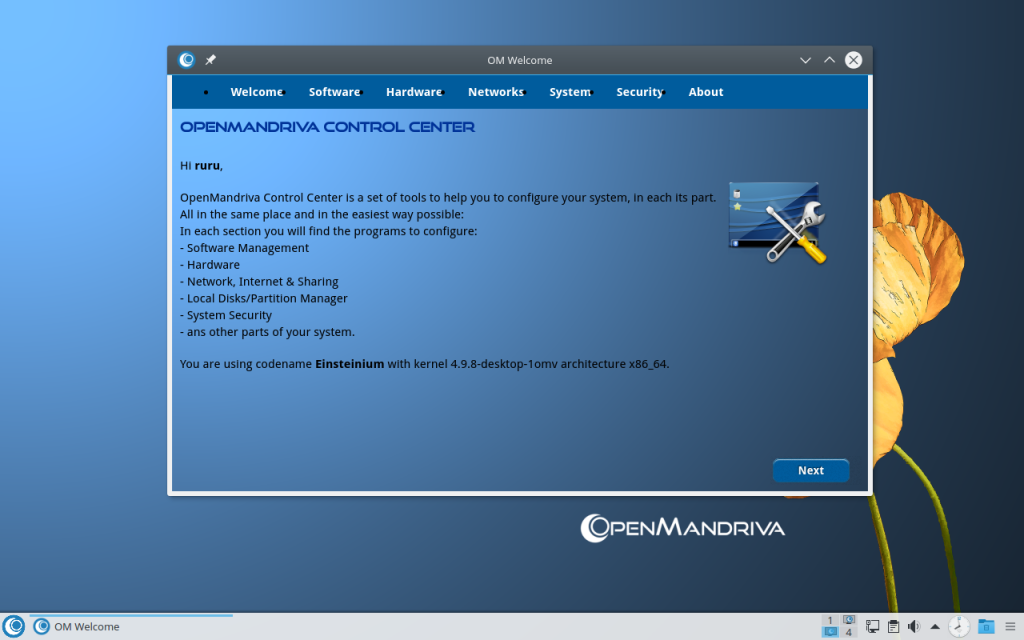 OpenMandriva control center